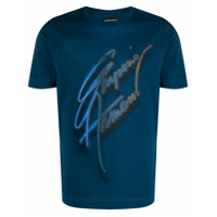 Emporio Armani graphic logo T-shirt - Azul