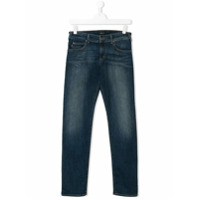 Emporio Armani Kids Calça jeans reta - Azul