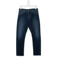 Emporio Armani Kids Calça jeans reta - Azul