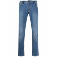 Emporio Armani mid-rise slim jeans - Azul