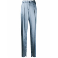 Emporio Armani pleat detail trousers - Azul