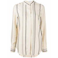 Equipment Camisa Cherine com listras - Neutro