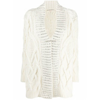 Ermanno Scervino Casaco de tricô - Branco