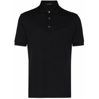Ermenegildo Zegna Camisa polo com logo - Azul