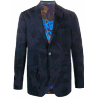 Etro Blazer com padronagem abstrata - Azul