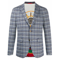 Etro Blazer com padronagem xadrez - Azul