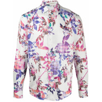 Etro Camisa com estampa de rosas - Branco