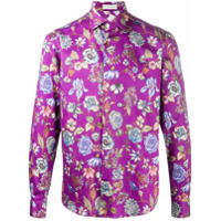 Etro Camisa com estampa floral - Roxo