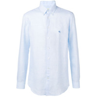 Etro Camisa com logo bordado - Azul