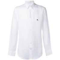 Etro Camisa com logo bordado e botões - Branco