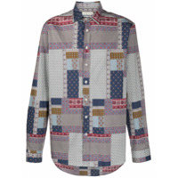 Etro Camisa com patchwork - Azul