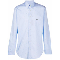 Etro Camisa de algodão com bordado - Azul