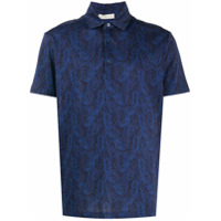 Etro Camisa polo com estampa paisley - Azul