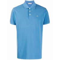 Etro Camisa polo com logo bordado - Azul