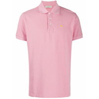 Etro Camisa polo com logo bordado - Rosa