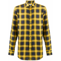 Etro Camisa xadrez mangas longas - Amarelo