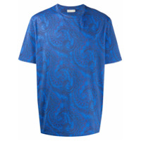 Etro Camiseta com estampa paisley - Azul