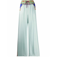 Etro Camiseta de cetim com estampa - Verde