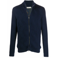 Etro Cardigan de tricô com zíper - Azul