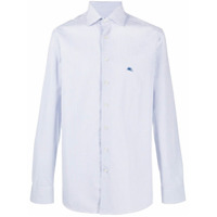 Etro check print cotton shirt - Branco