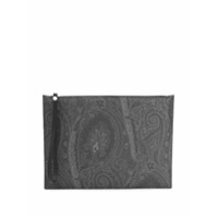 Etro Clutch com estampa paisley - Preto