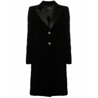 Etro engraved button coat - Preto