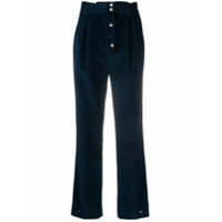 Etro high-waist button trousers - Azul