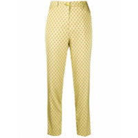 Etro high-waisted cropped trousers - Amarelo