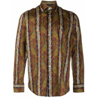 Etro paisley-print cotton shirt - Marrom
