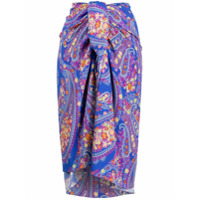 Etro paisley-print midi skirt - Azul