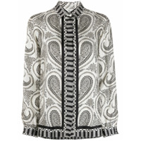Etro paisley print silk blouse - Branco