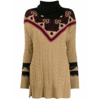 Etro rollneck cable knit sweater - Neutro
