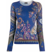 Etro Suéter com estampa paisley - Azul