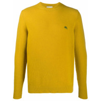Etro Suéter com logo bordado - Amarelo