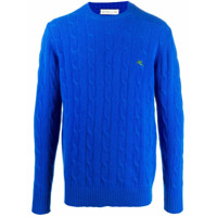 Etro Suéter de tricô e lã - Azul