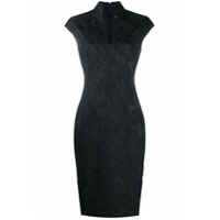 Etro Vestido slim com bordado - Preto