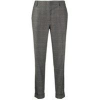 Fabiana Filippi Calça reta xadrez - Cinza