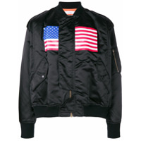 Facetasm cropped bomber jacket - Preto