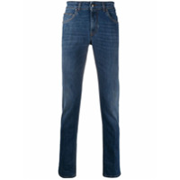 Fay Calça jeans slim cintura média - Azul