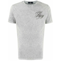 Fay Camiseta com estampa de logo - Cinza