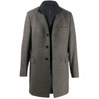 Fay fitted single-breasted coat - Marrom