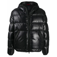 Fay Jaqueta matelassê com capuz - Preto