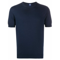 Fedeli Camiseta lisa com decote careca - Azul