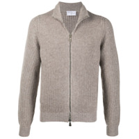 Fedeli Suéter canelado com zíper - Neutro