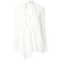 Fendi Blusa de seda com amarração - Branco