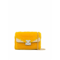 Fendi Bolsa tiracolo Bag Bugs em pele - Amarelo