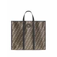 Fendi Bolsa tote com logo - Dourado