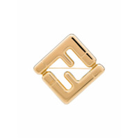 Fendi Broche com logo FF - Dourado