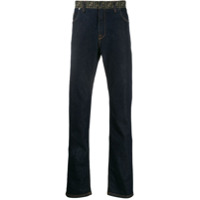Fendi Calça jeans cintura alta - Azul