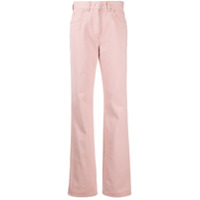 Fendi Calça jeans reta cintura média - Rosa